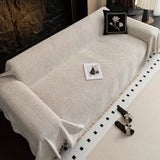 Patterned Gray Sofa Slipcover