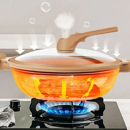 Premium Non-Stick Wok with Steamer Insert