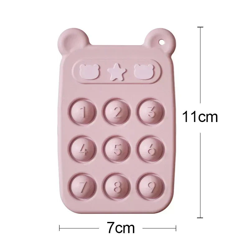 Soft Baby Teether Toy & Silicone Anxiety Relief