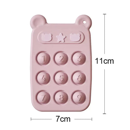 Soft Baby Teether Toy & Silicone Anxiety Relief