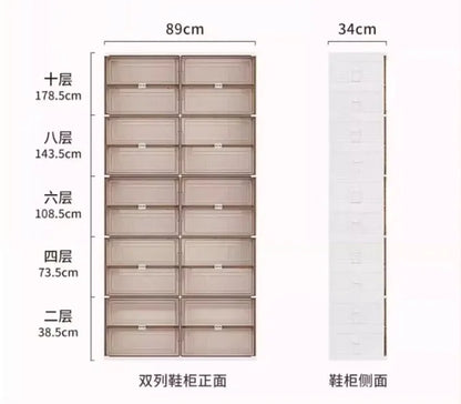 Compact Shoe Storage Rack Organizer