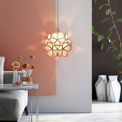 Stylish Floral Glass Hanging LED Light