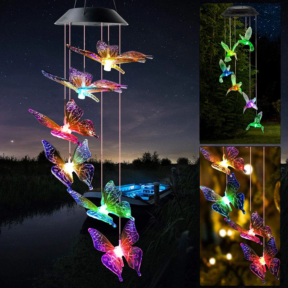 Outdoor Solar Powered Bird Lights - Befez