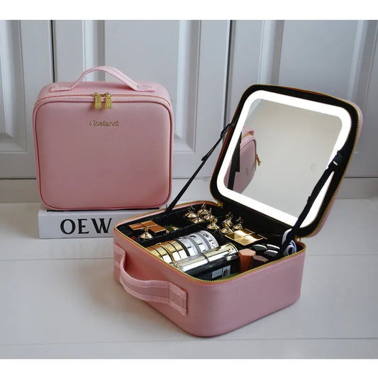 Travel Makeup Bag with Mirror - Befez