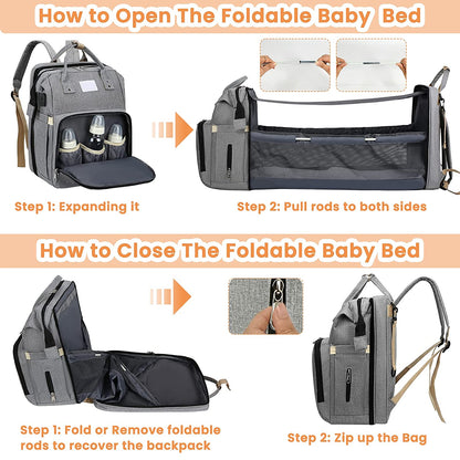 Practical Multipurpose Baby Diaper Bag