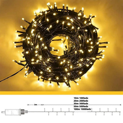 Festive Outdoor LED String Lights