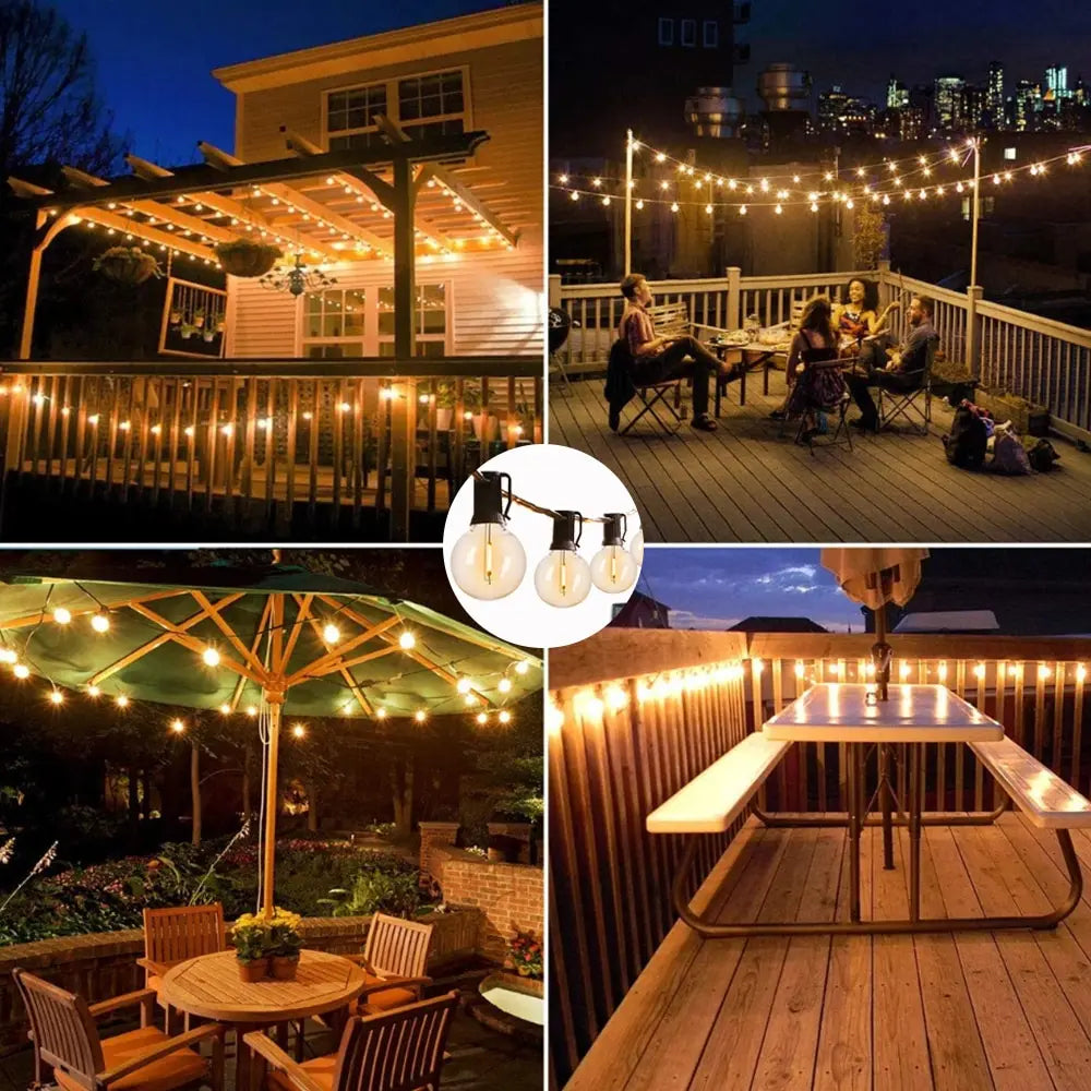 Outdoor LED Solar String Lanterns Deluxe - Befez