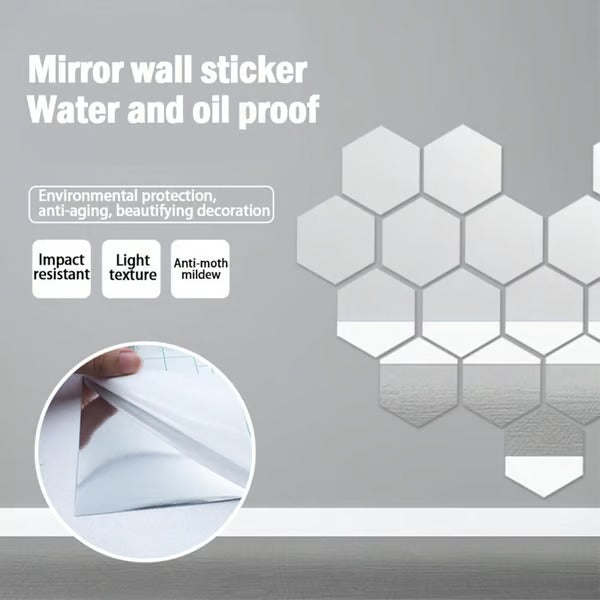 Flexible Shatterproof Wall Mirror Stickers - Befez