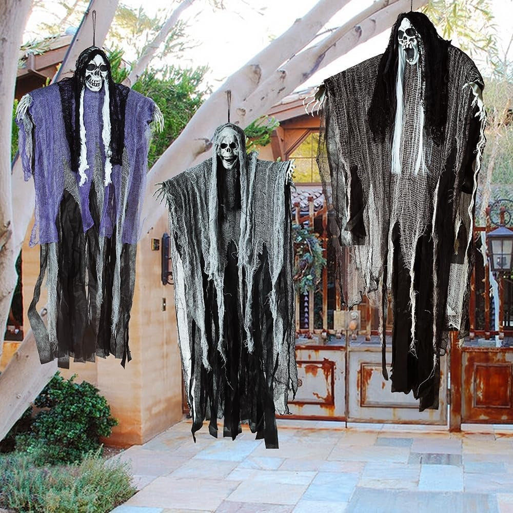 Spooky Halloween Decor Set of 3 Outdoor Indoor Props