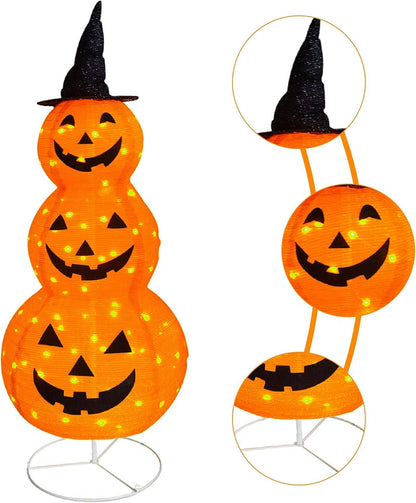Spooky Fall Yard Pumpkin Decor