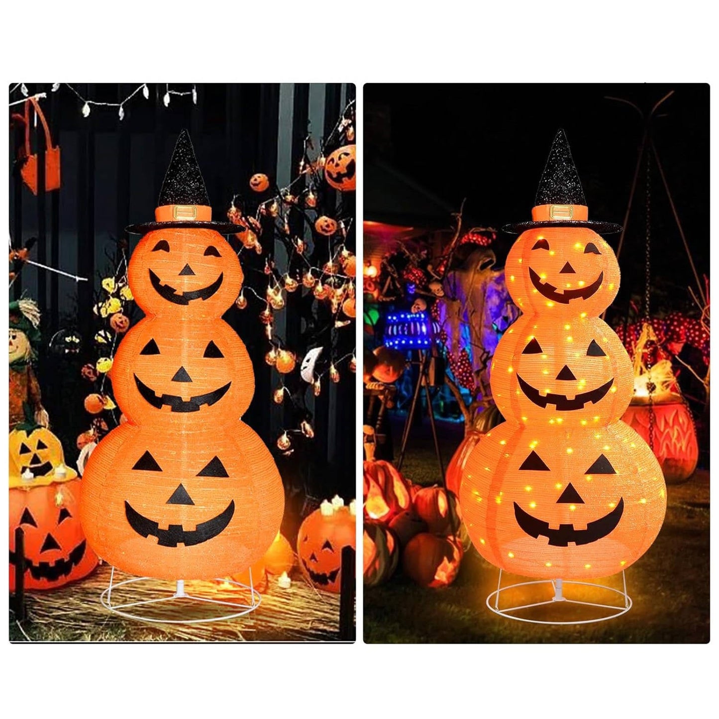 Spooky Fall Yard Pumpkin Decor