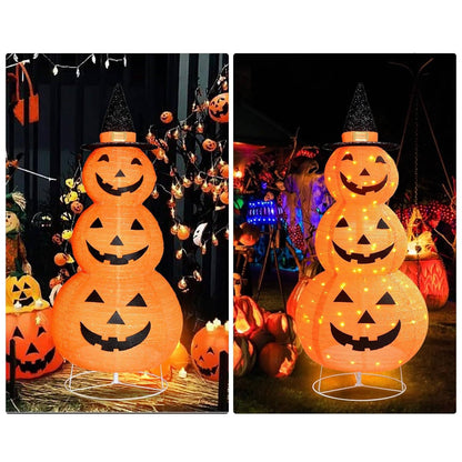 Spooky Fall Yard Pumpkin Decor