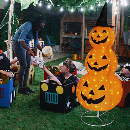 Spooky Fall Yard Pumpkin Decor