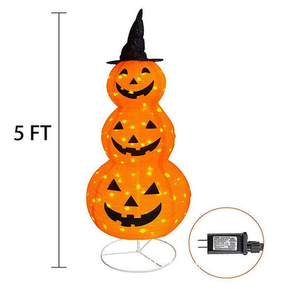 Spooky Fall Yard Pumpkin Decor