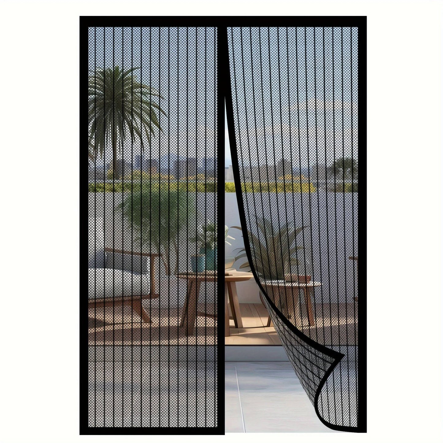 Adjustable Magnetic Mesh Screen Door - Befez