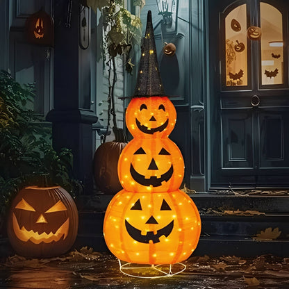 Spooky Fall Yard Pumpkin Decor
