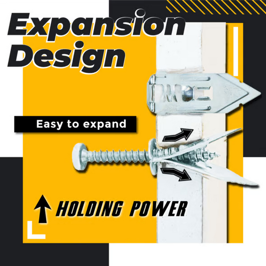 Strong Steel Wall Anchors for Drywall No Drill Required - Befez