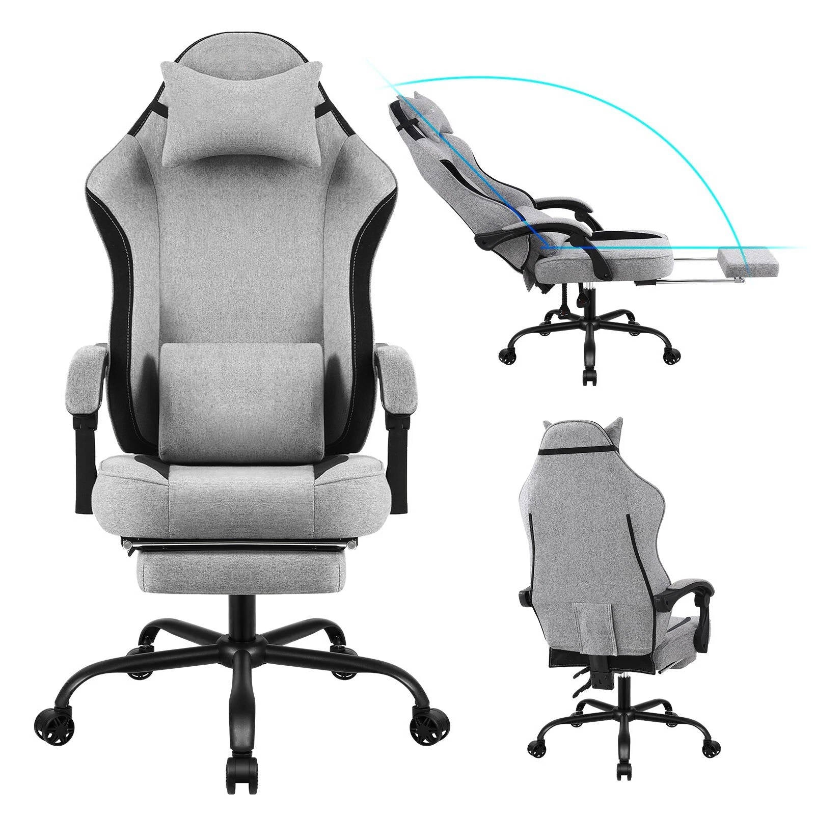 Comfy Game Chair With Adjustable Footrest - Befez