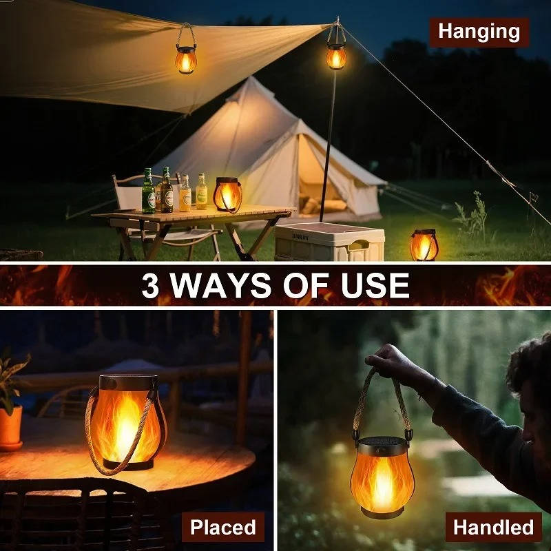 Warm Outdoor Patio Solar Lanterns