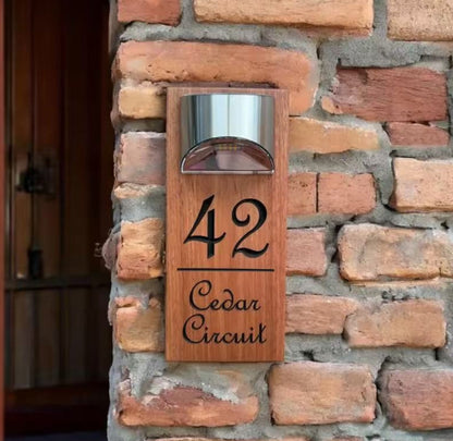 Bright LED House Number Sign