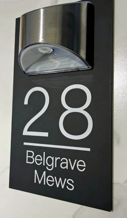 Bright LED House Number Sign