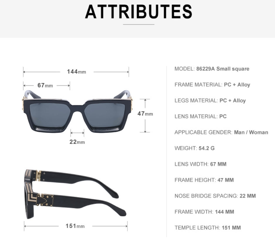 Stylish Black UV Protective Shades