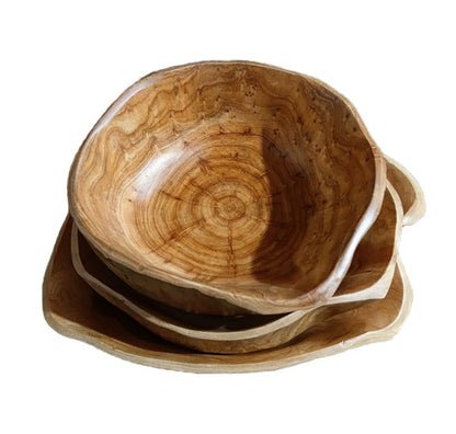 Natural Wooden Decorative Bowl 30cm - Befez