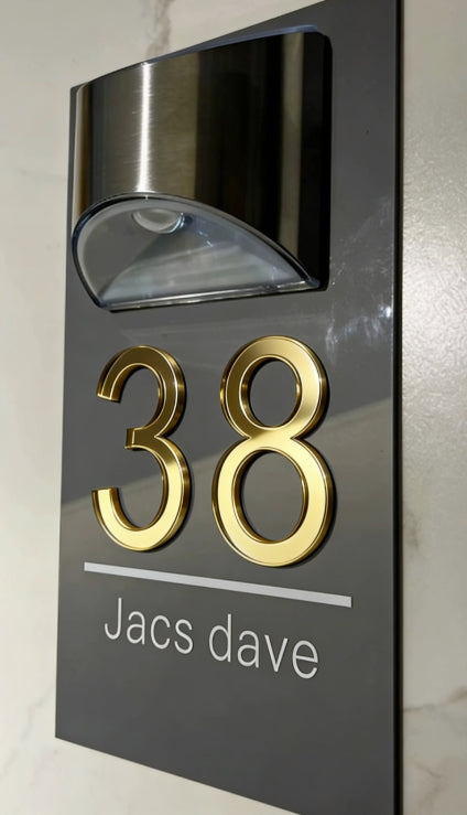 Bright LED House Number Sign