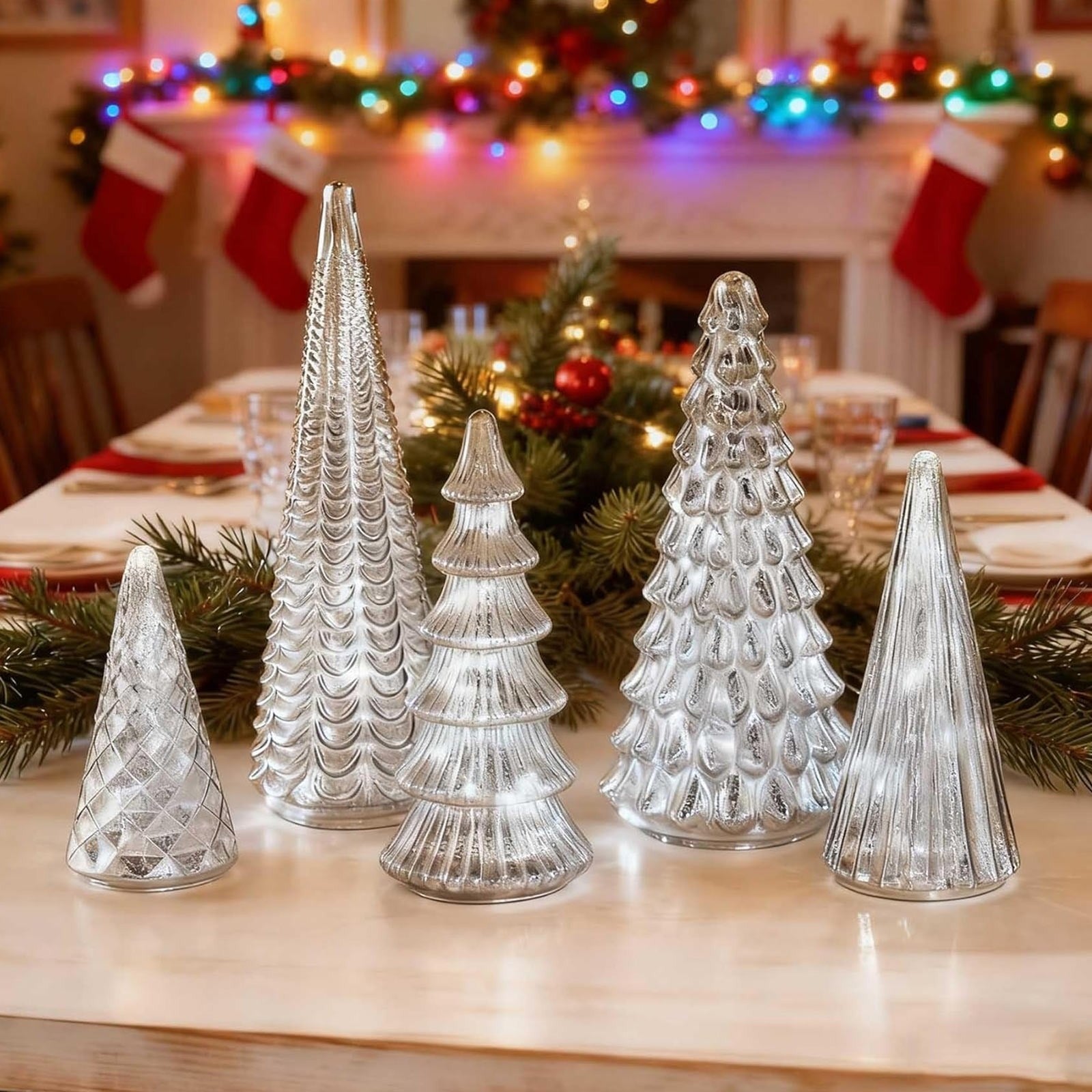 Befez | Festive LED Pine Set - 5pc Modern Christmas Decor Lights - Befez