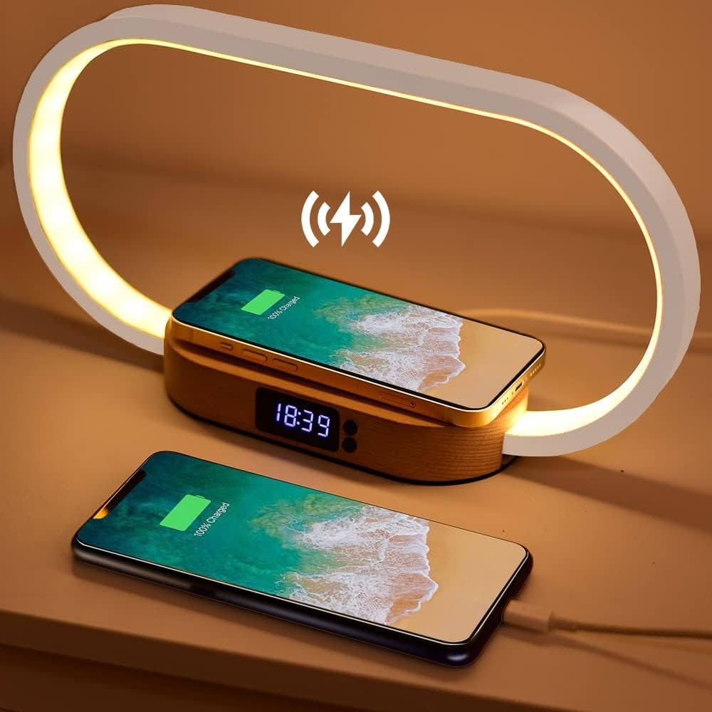 Smart Clock with Qi Charging and LED Nightlight - Befez