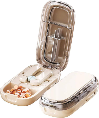Compact Travel Pill Box Cutter