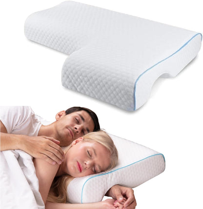 Comfortable Cuddling Pillow for Couples with Armrest
