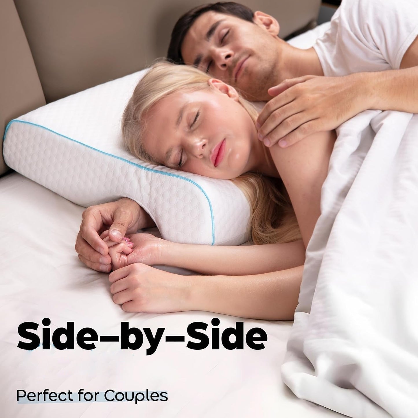 Comfortable Cuddling Pillow for Couples with Armrest