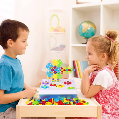 Children's Large Block Building Set 237 Pieces
