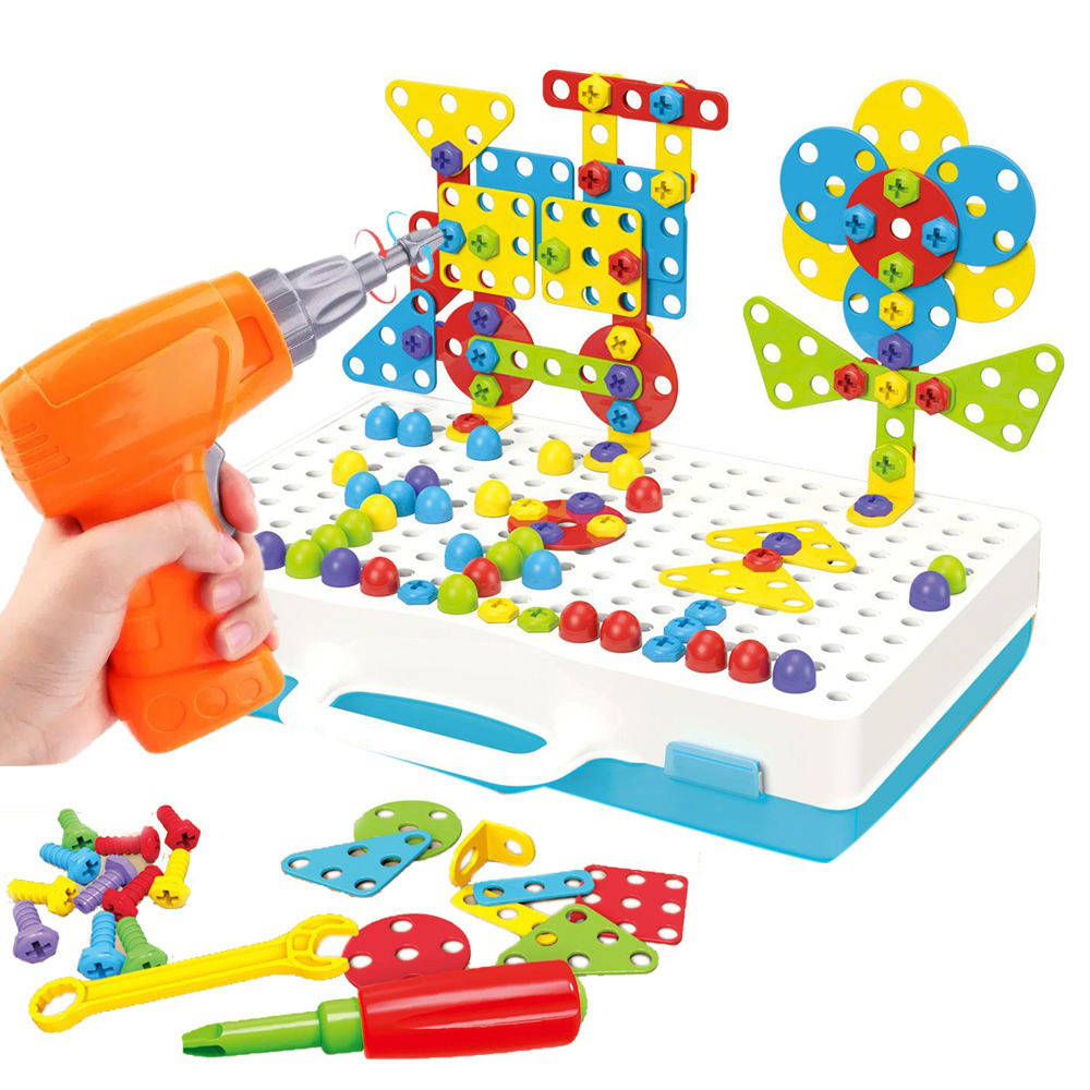 Children's Large Block Building Set 237 Pieces - Befez