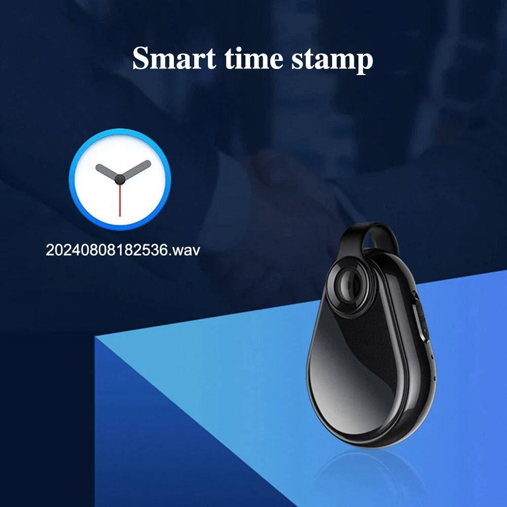 Covert Spy Camera Pendant with Audio Video Recording