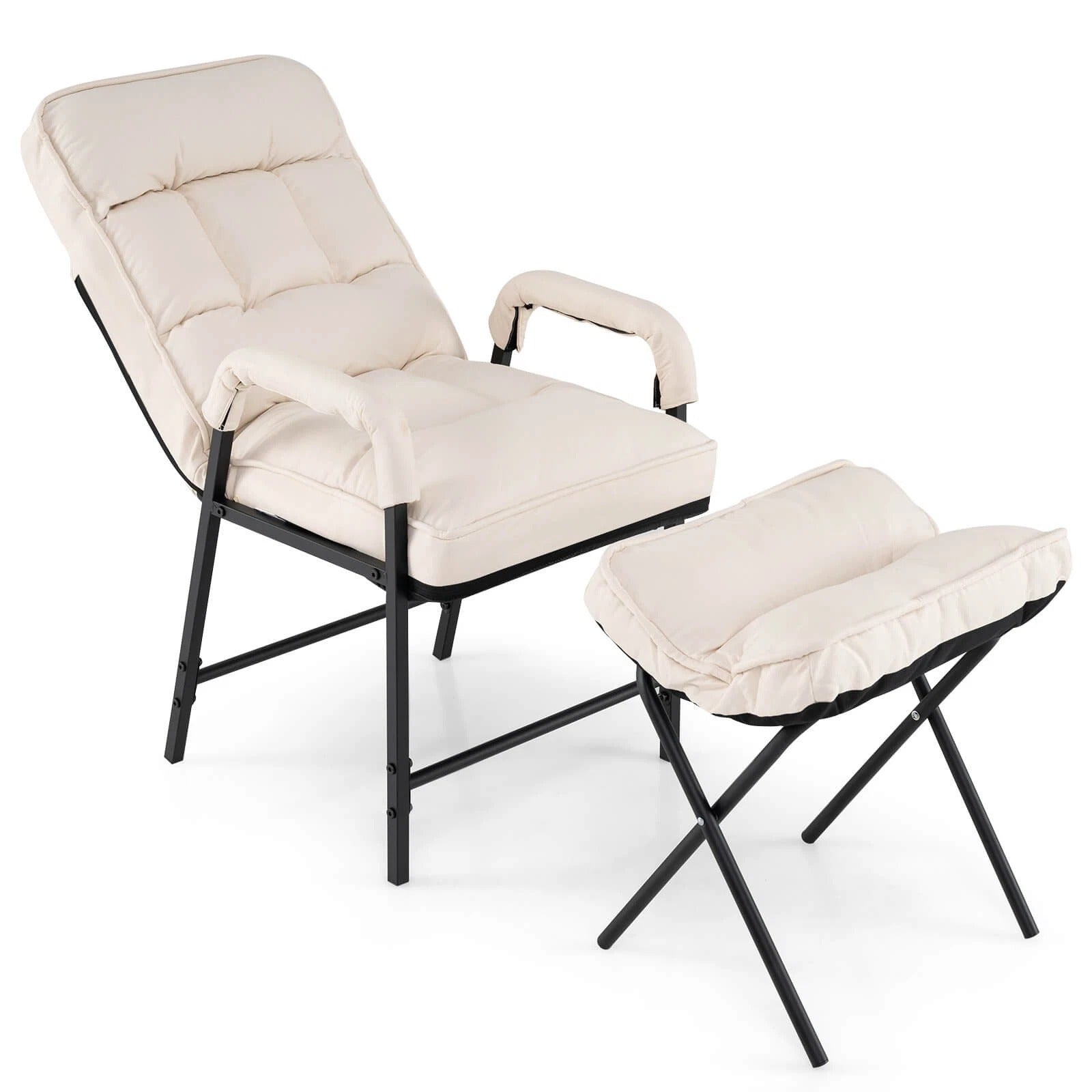 Comfortable Reclining Accent Chair with Adjustable Back - Befez