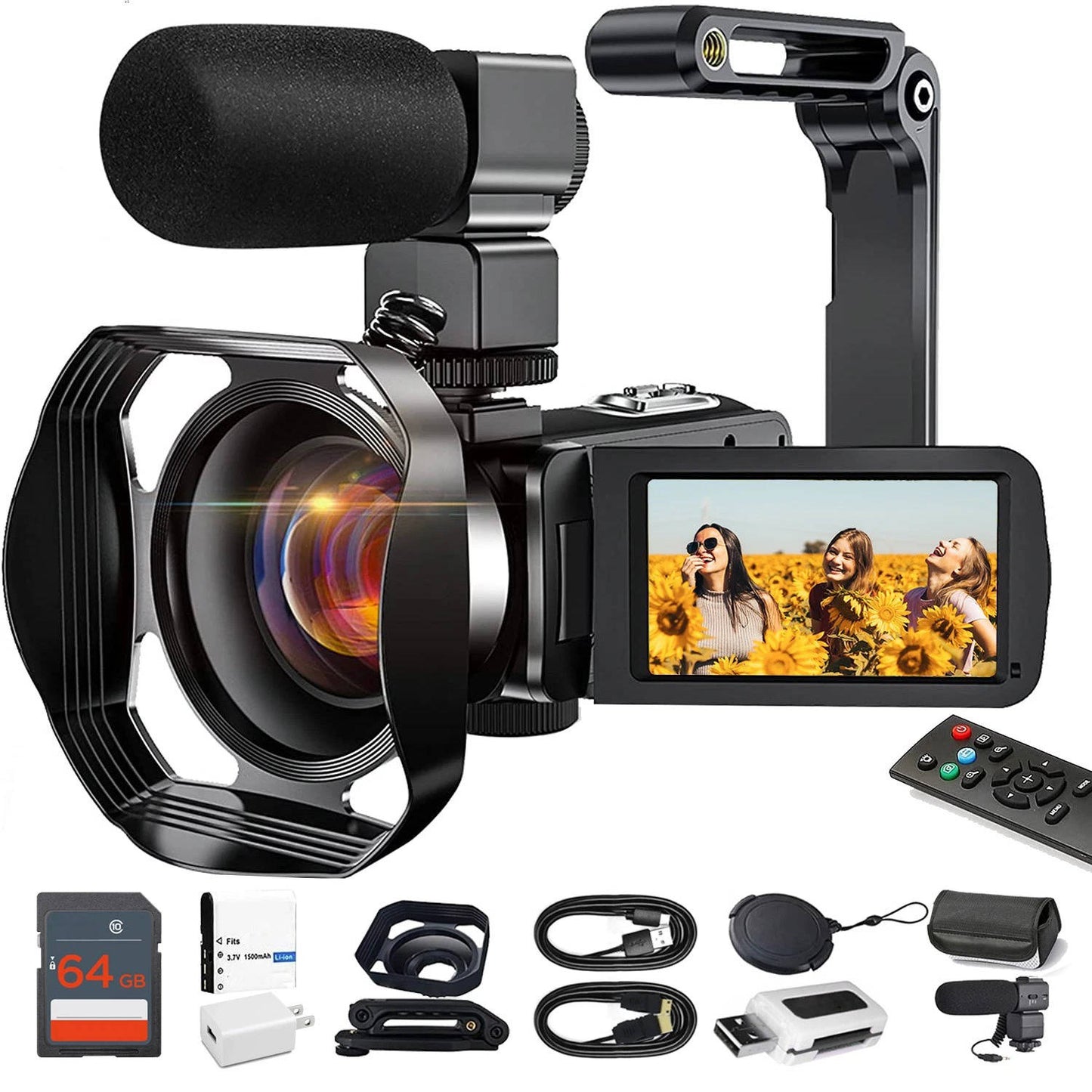 Ultra HD WiFi Camera for Vlogging 4K 48MP Camcorder - Befez