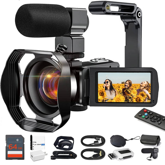 Ultra HD WiFi Camera for Vlogging 4K 48MP Camcorder - Befez