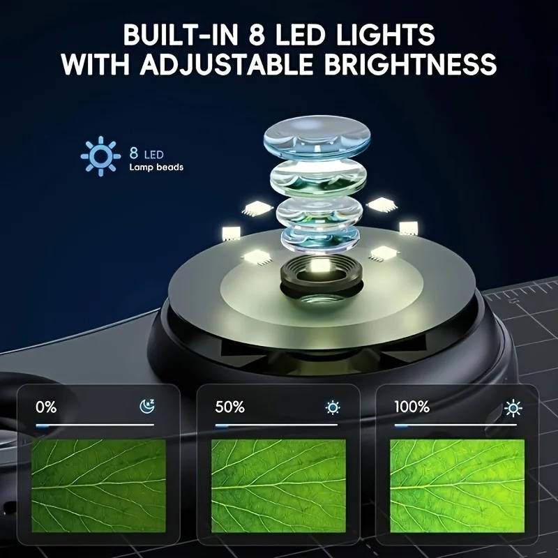 Compact LED Microscope for Coins and Jewelry Inspection