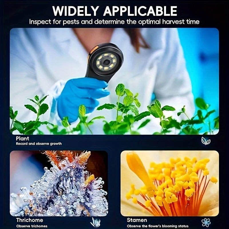 Compact LED Microscope for Coins and Jewelry Inspection