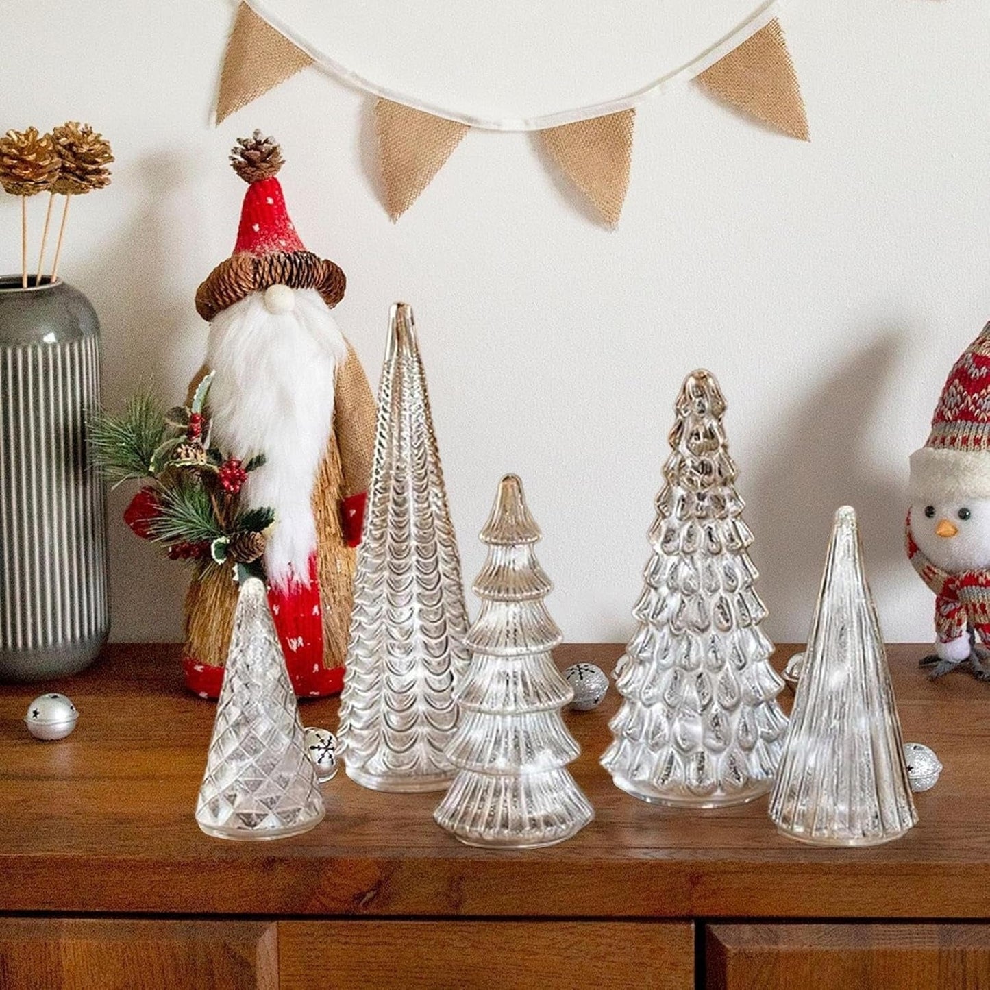 Befez | Festive LED Pine Set - 5pc Modern Christmas Decor Lights
