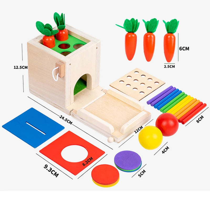 Educational Wooden Activity Box: Learning Toys Set