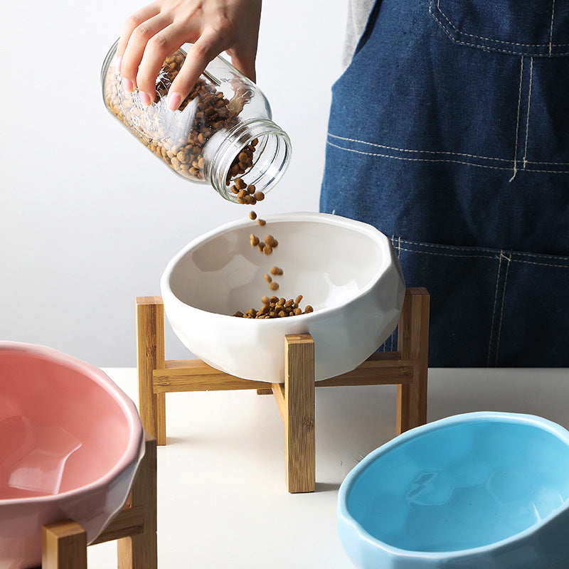 Comfortable Raised Dog Food Bowl Stand