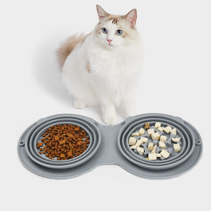Portable Collapsible Pet Food Bowl