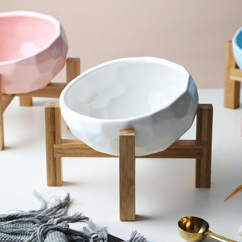 Comfortable Raised Dog Food Bowl Stand