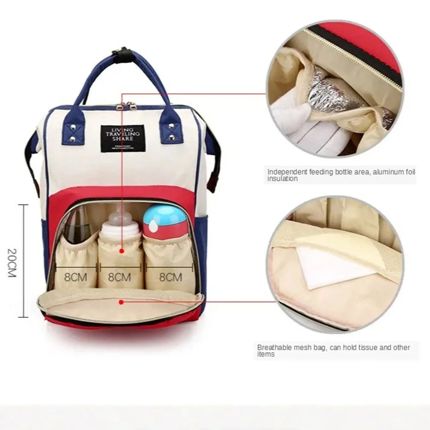 Befez | Comfortable Baby Diaper Bag Backpack