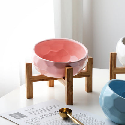 Comfortable Raised Dog Food Bowl Stand