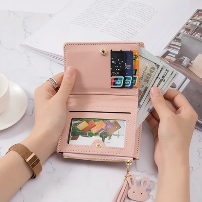Small Purse with Fashionable Fringe Detail