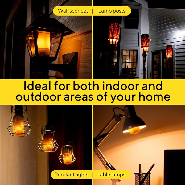 Warm Flickering LED Fire Light Bulb